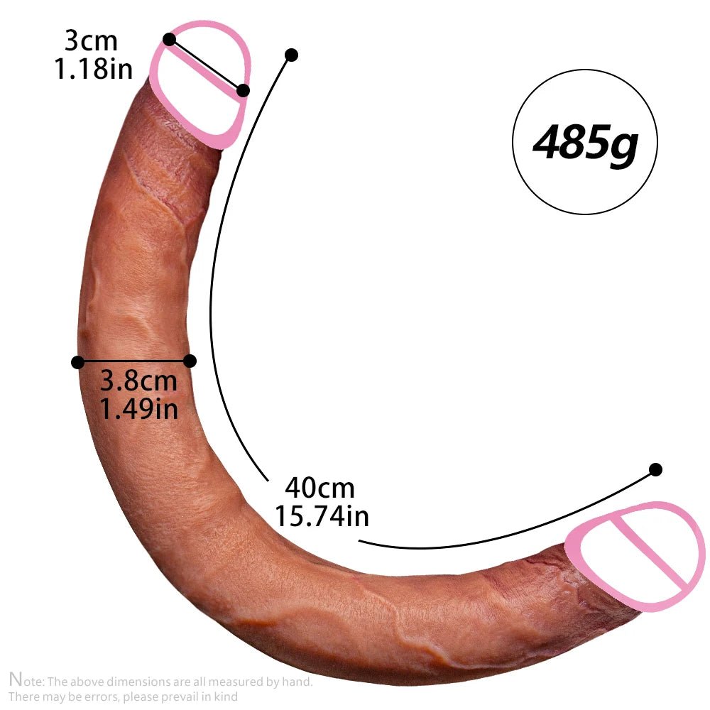 40cm Flesh Double Head Flexible Realistic Pleasure Toy