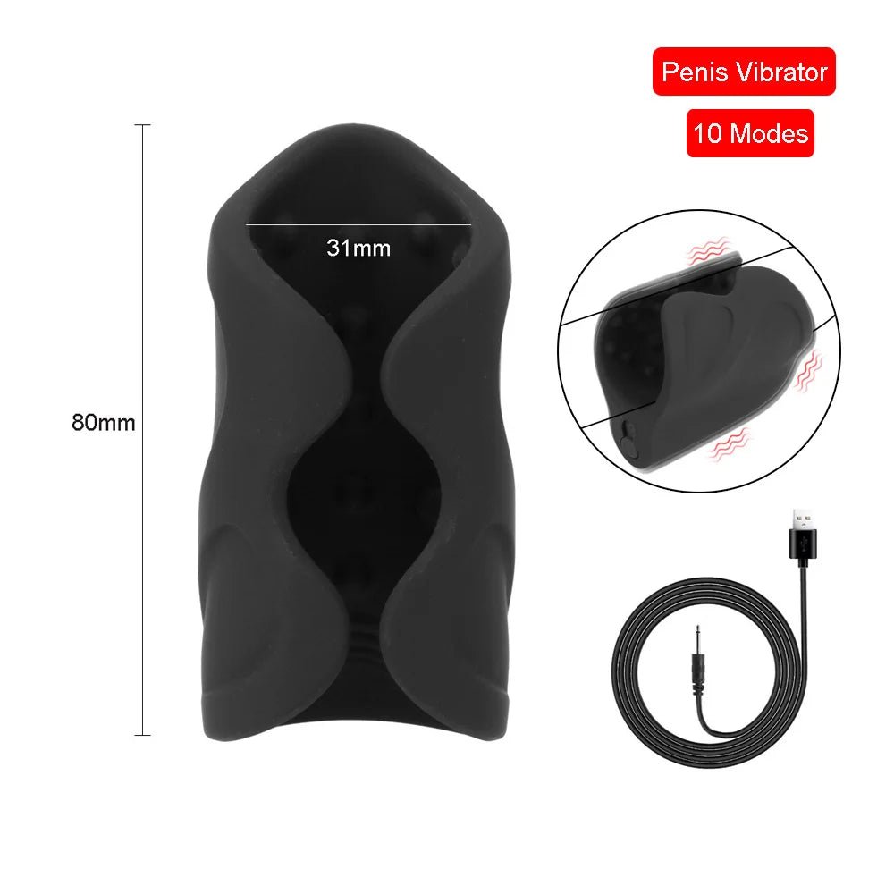 Free Size Male Spikes Vibrators for Men 18 Experience Device