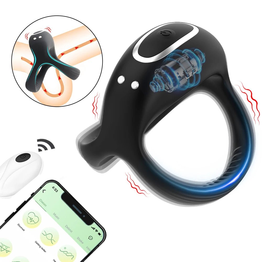 Vibrating Ring for Men Silicone Rings for Stronger Erection