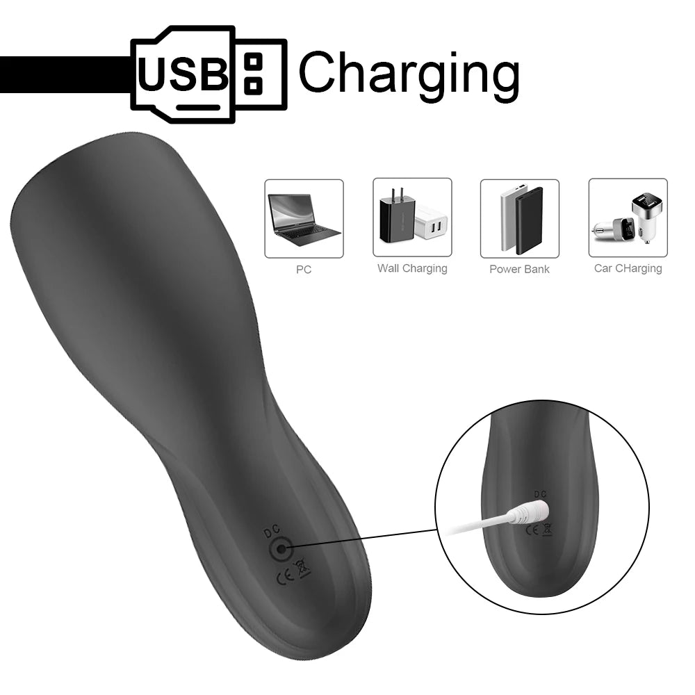 Male Glans Massager Stimulator Vibrator for Men Delight Device