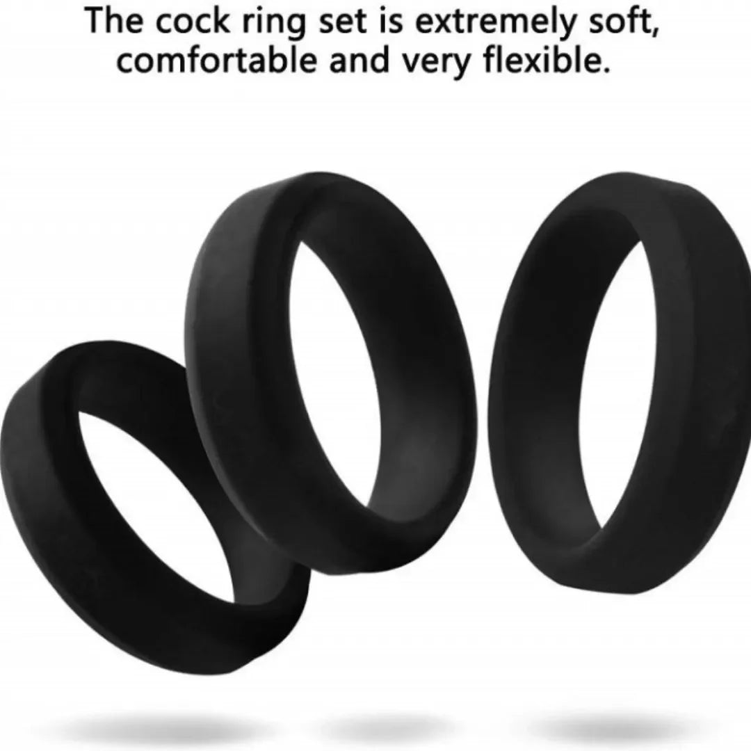 6 Size Silicone Ring Enhance Erection Delay Ejaculation