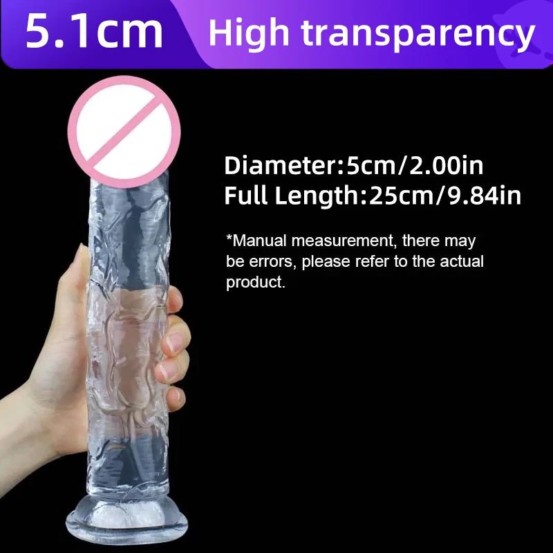 Transparent Realistic Toy Soft Crystal Jelly G Spot Delight