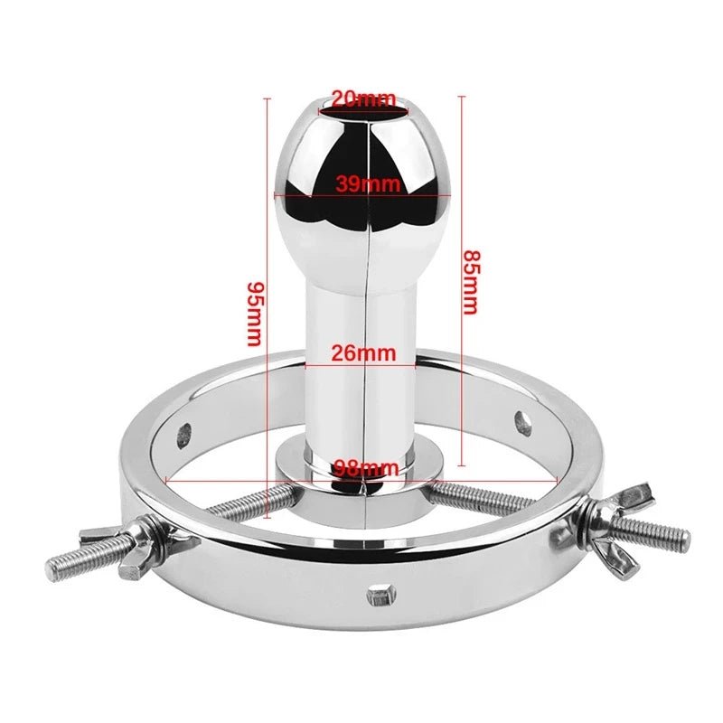 Pleasure Shop Huge Adjustable Metal Plug Toy for Pleasure