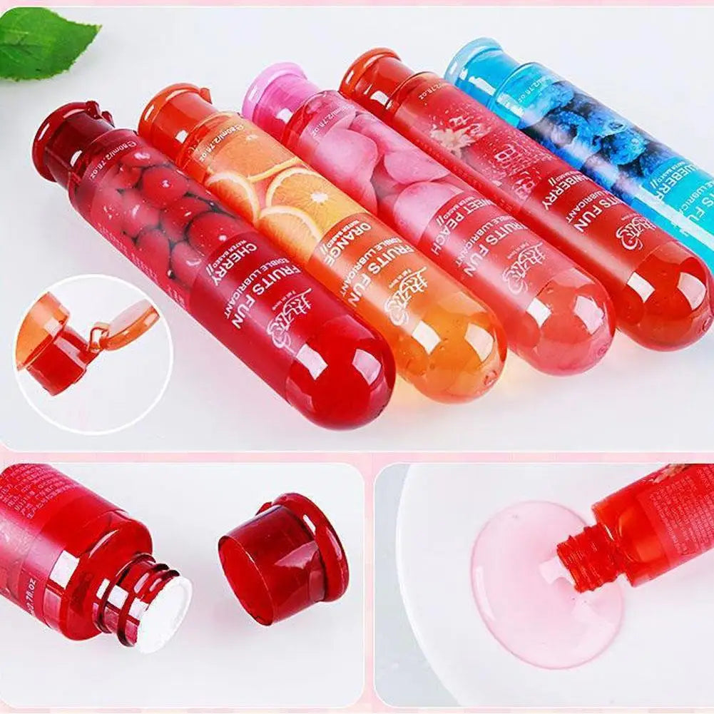 Edible Fruit Flavored Water-based Lubricant Easy To Clean Non Greasy