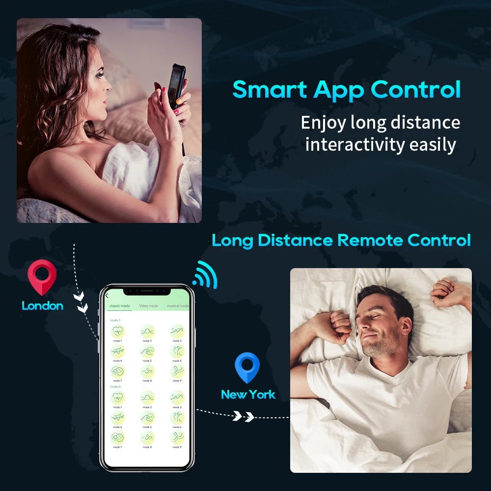 Men's Pleasure Training Vibrator APP Long Distance Control Device