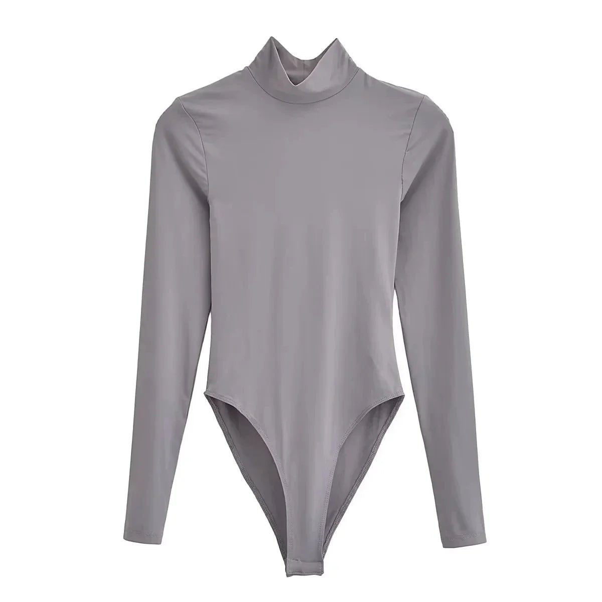 TRAF 2024 Women's Long Sleeve Body High Neck Bodysuit