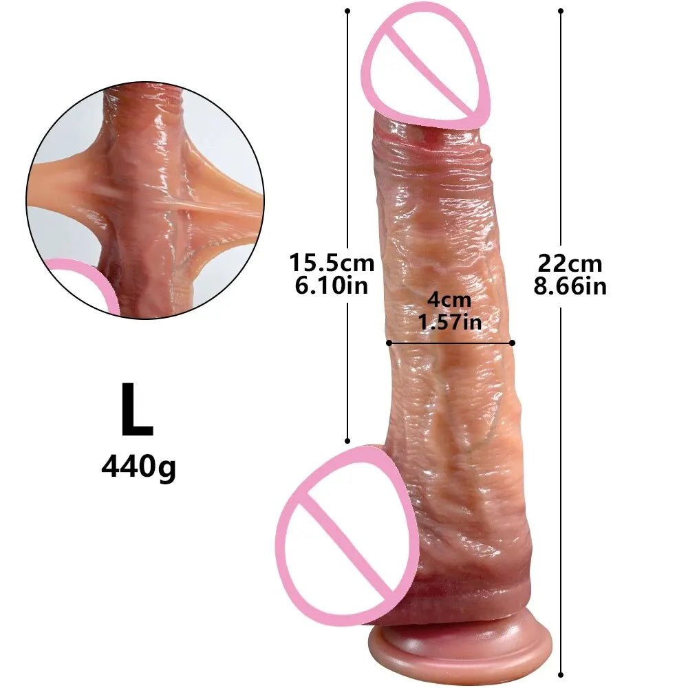 Realistic Dildos for Women Big Skin Sliding Joy Delight