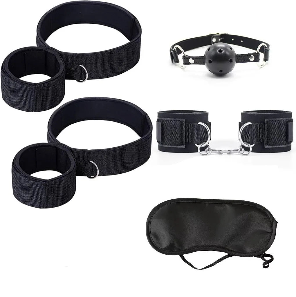 Bed Restraint Set Couple Sex Toys Bondage Kit 18+ Fun