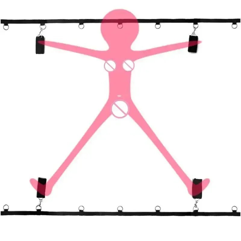 Bed Restraint Kit Couple Adult Game BDSM Bondage Strap  Handcuff