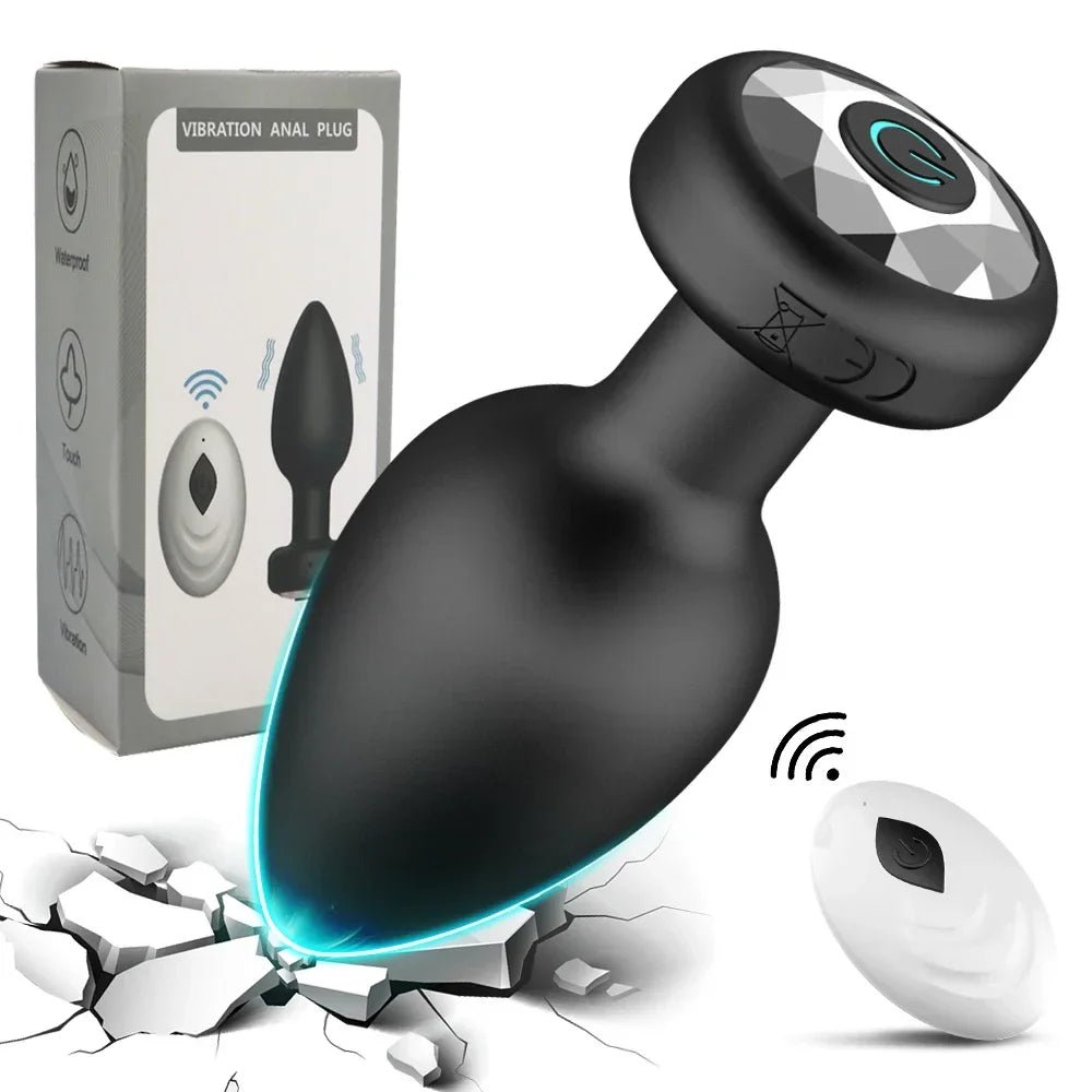 Plug Vibrator 10 Speeds Butt Plug Prostate Massager