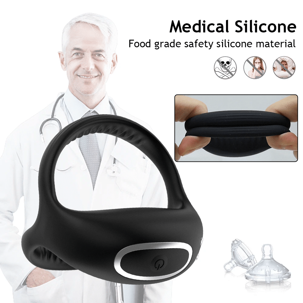 Vibrating Ring for Men Silicone Rings for Stronger Erection