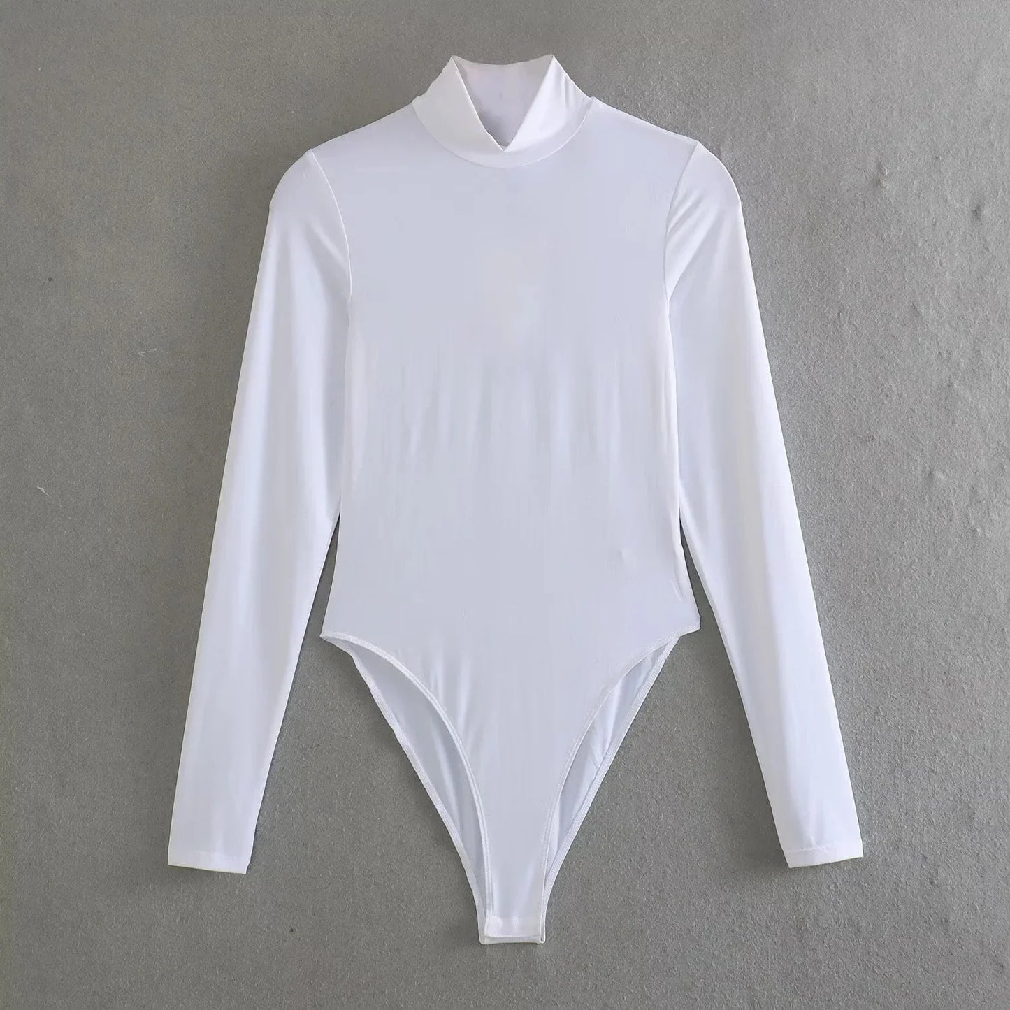 TRAF 2024 Women's Long Sleeve Body High Neck Bodysuit
