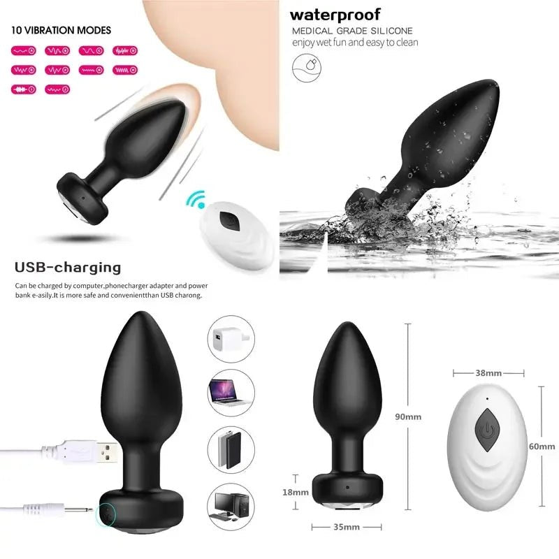 Penne Plug For Men Remote Controller Sexual Desire Enhancer Male Phallus Penis Ring