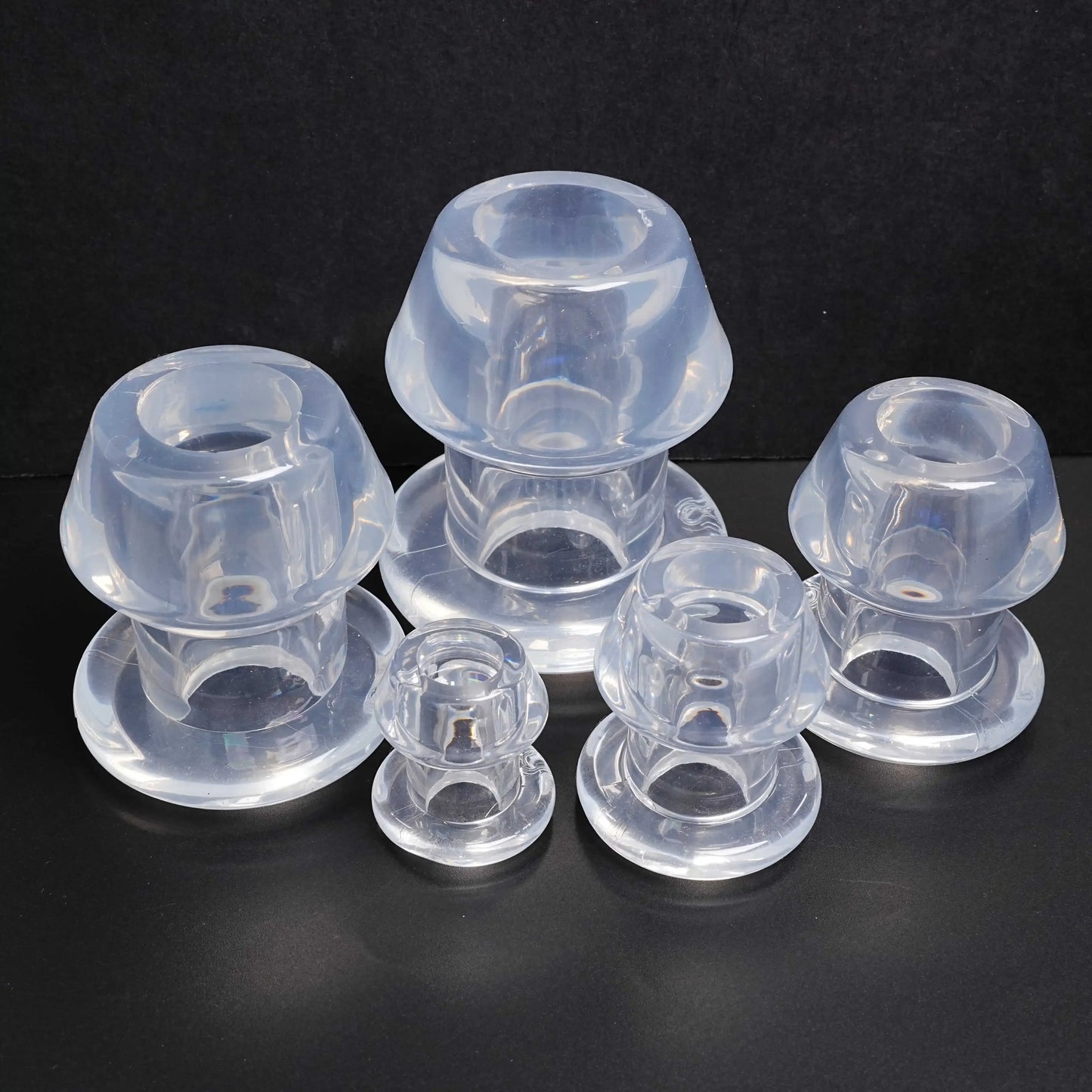 Hollow Plug 5 Sizes Huge Speculum Toy Set for Pleasure