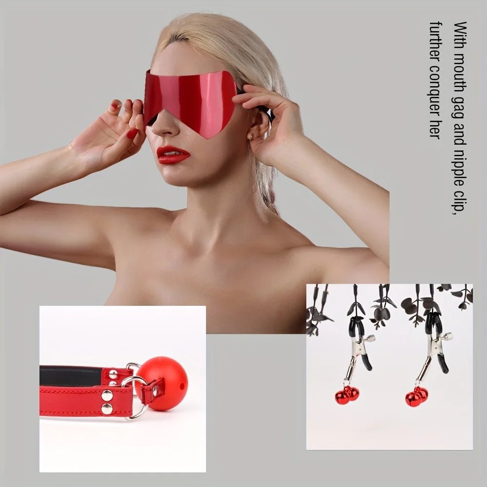 9PCS Flirting Bondage Kit for Couples and Women Pleasure