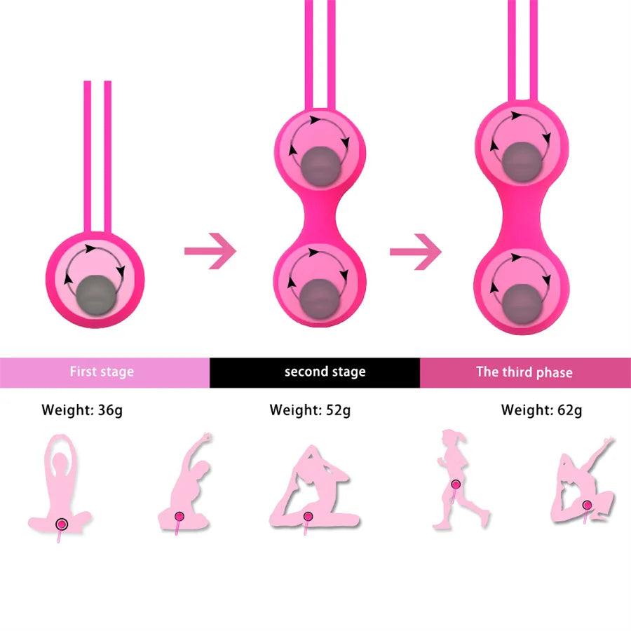 Tighten Ben Wa Muscle Trainer Kegel Balls For Women - Enhance Strength
