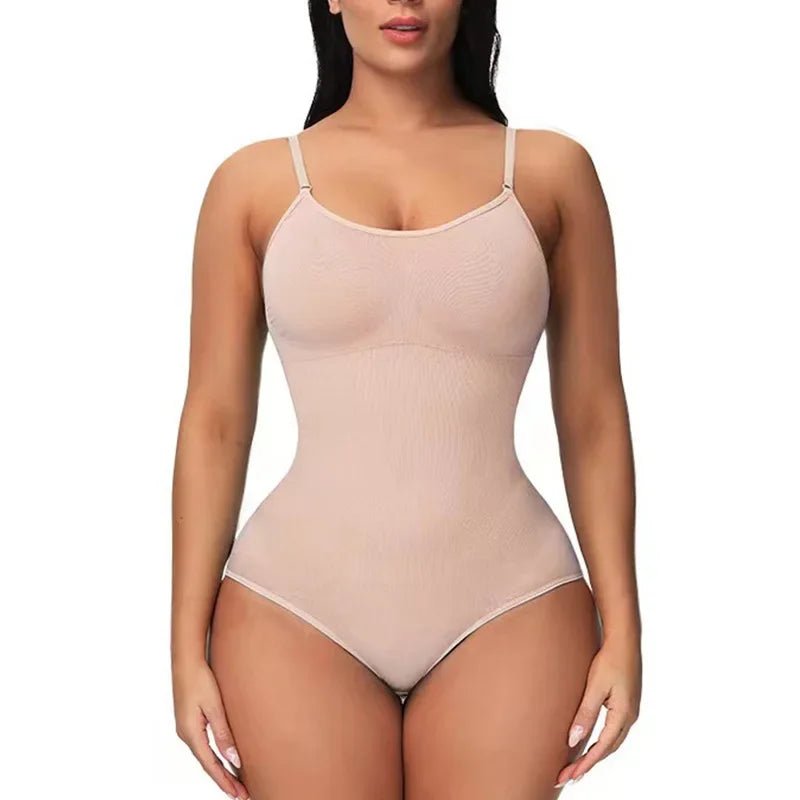 Bodysuit Lingerie Womens Seamless Slimming Control Black Top