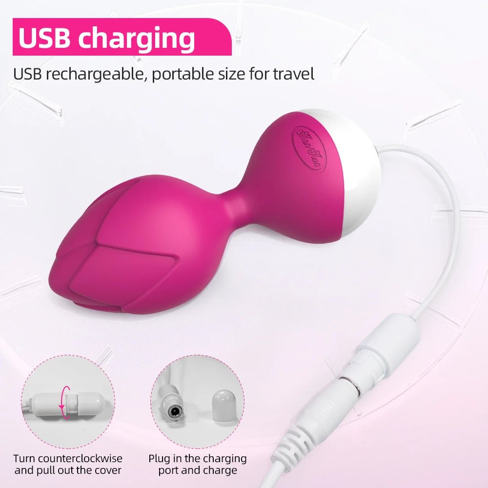 Remote Control Kegel Ball Trainer Wireless 10 Speeds Vibrator Use