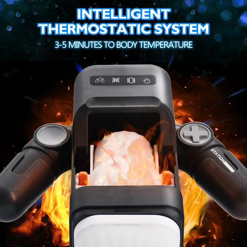 Heseks Automatic Thrusting Vibrating Heating Device for Men