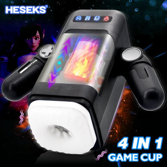 Heseks Automatic Thrusting Vibrating Heating Device for Men