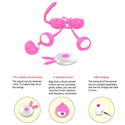 Silicone Smart Ball Vibrator for Women - Kegel Fitness Device