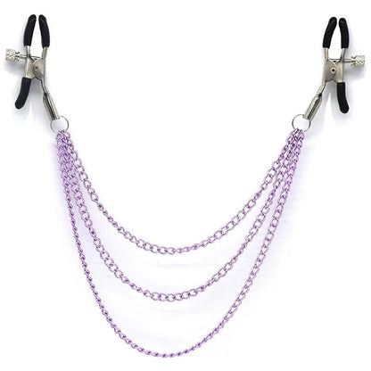 Metal Chain Nipple Clamps Clips BDSM Teasing Adult Toys