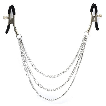 Metal Chain Nipple Clamps Clips BDSM Teasing Adult Toys