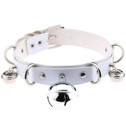 BDSM Bondage Restraints Neck Collar Punk Style With Bell