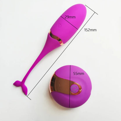 Thierry Wireless Remote Control Silicone Bullet Egg Vibrators for Pleasure