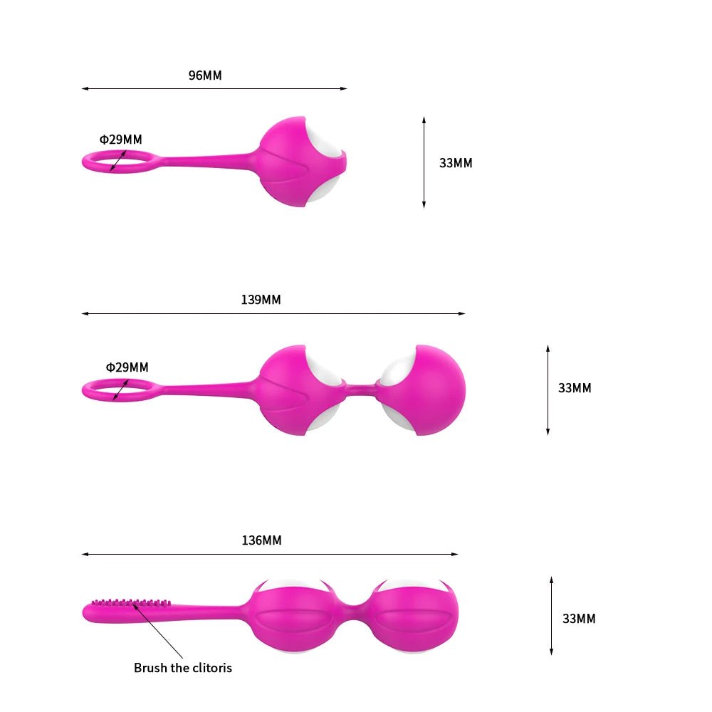 Silicone Smart Ball Vibrator for Women - Kegel Fitness Device