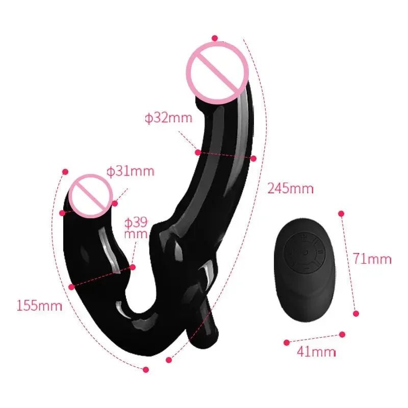 Wireless Remote And Breast Licking Vagina Deep Plug Strapons Anal Toys Women's