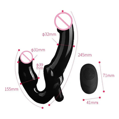 Wireless Remote And Breast Licking Vagina Deep Plug Strapons Anal Toys Women's