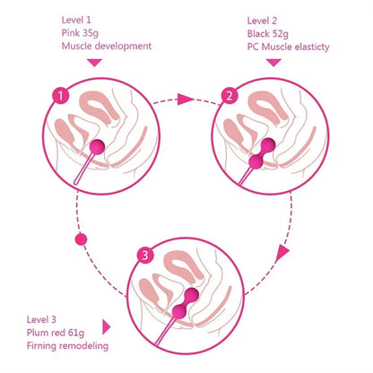 Tighten Ben Wa Muscle Trainer Kegel Balls For Women - Enhance Strength
