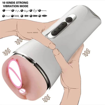 Automatic Oral Heating Vibrator for Ultimate Male Pleasure