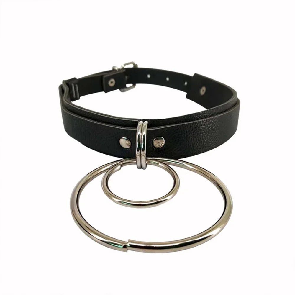 Sexy Chokers Necklace PU Leather Bondage Collar Fashion