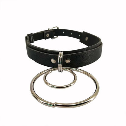 Sexy Chokers Necklace PU Leather Bondage Collar Fashion