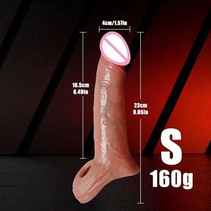Training Sleeve Realistic Extender for Enhanced Intimacy