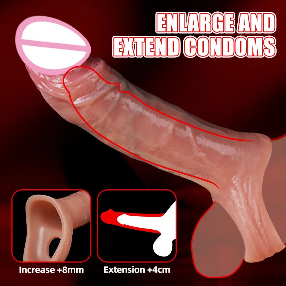 Training Sleeve Realistic Extender for Enhanced Intimacy