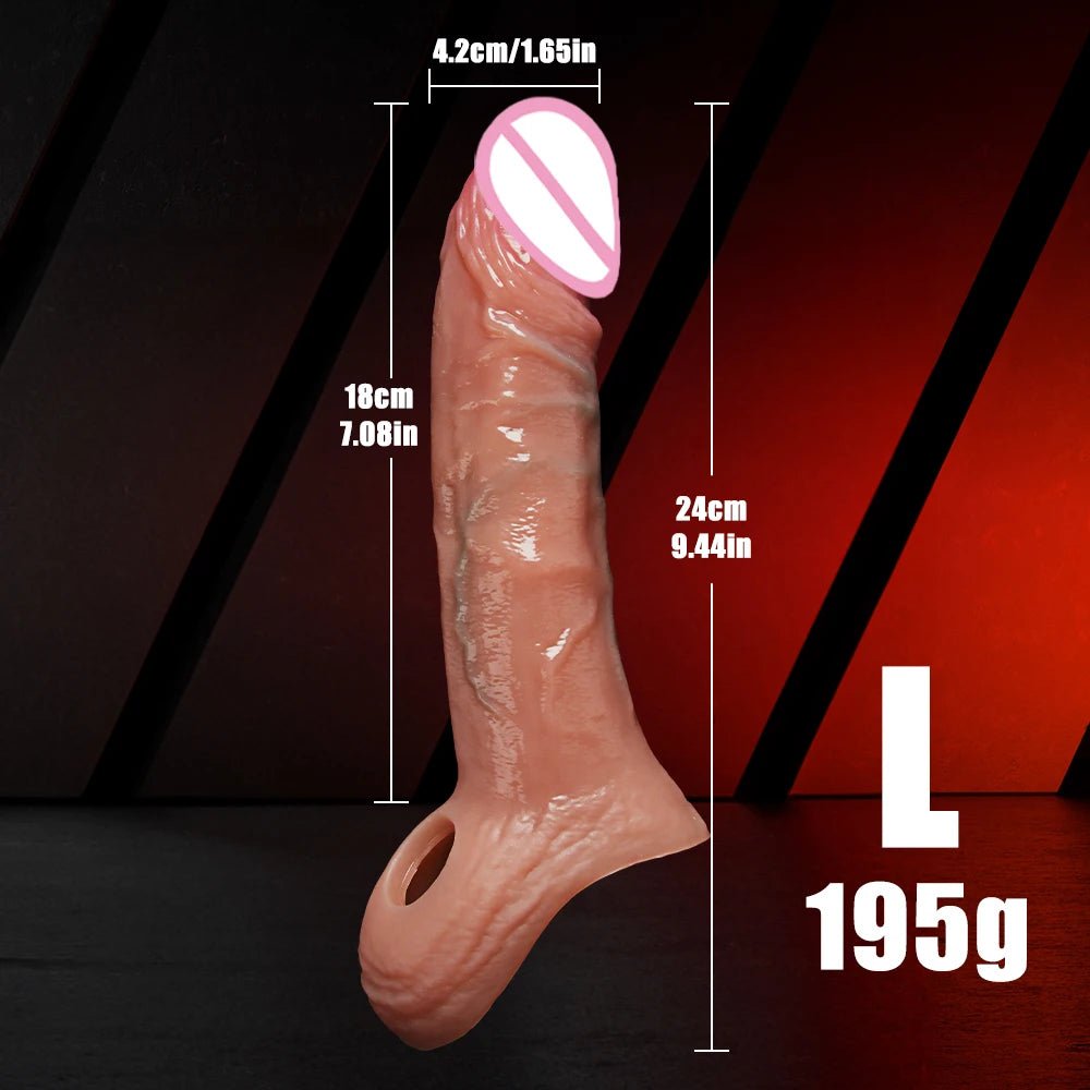 Training Sleeve Realistic Extender for Enhanced Intimacy
