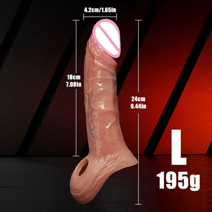 Training Sleeve Realistic Extender for Enhanced Intimacy