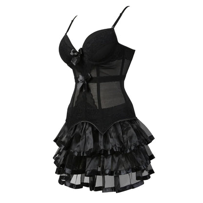 Burlesque Corset Dresses for Women Plus Size Lace Top