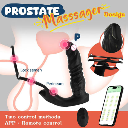 5-in-1 Men's Thrust Prostate Massager Vibrator Device