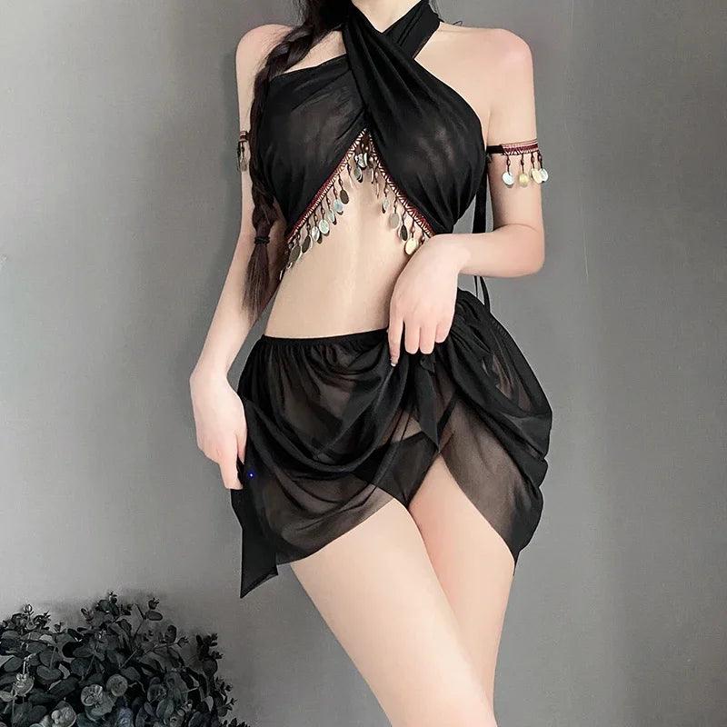 Tentation Hanfu chinoise Ancienne femme de chambre perse et égyptienne Cosplay