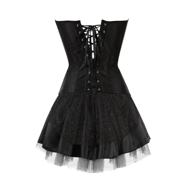 Burlesque Peacock Feathers Corset Kjole