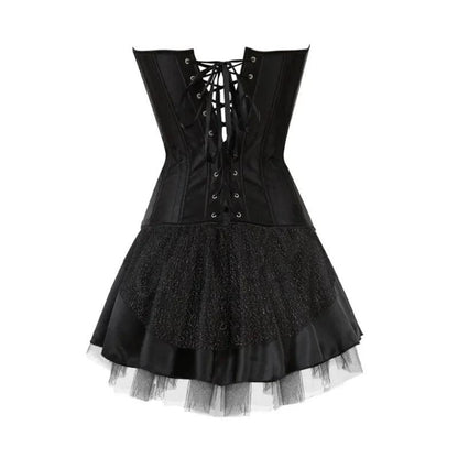 Burlesque Peacock Feathers Corset Kjole