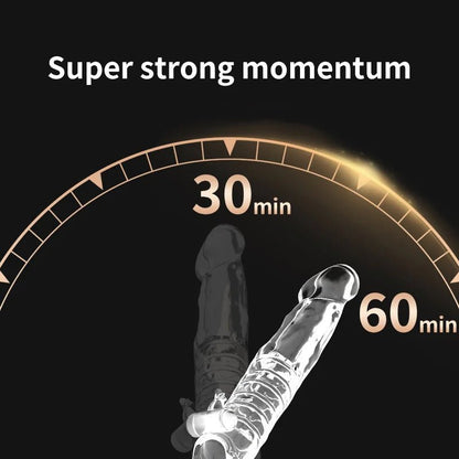 Vibrator For Men Delay Ejaculation Sleeve Extender Toy Device