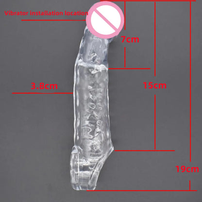 Reusable Sleeve with Vibrator Ring for Partners Experience