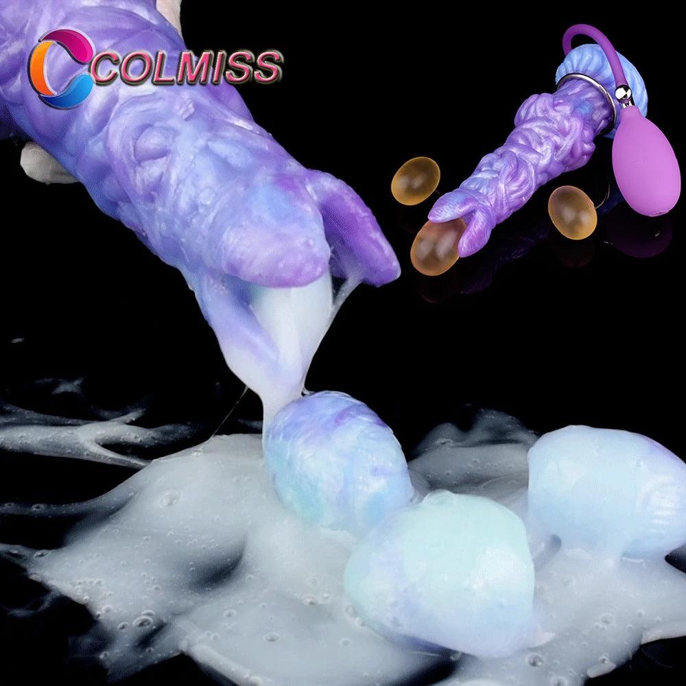 COLMISS Silikone Pneumatisk Ovipositor Dildo