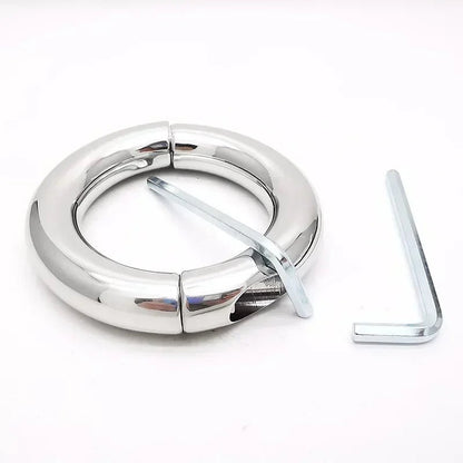 Sexy Toy Metal Color Round Glans Ring Chastity Gear Accessory