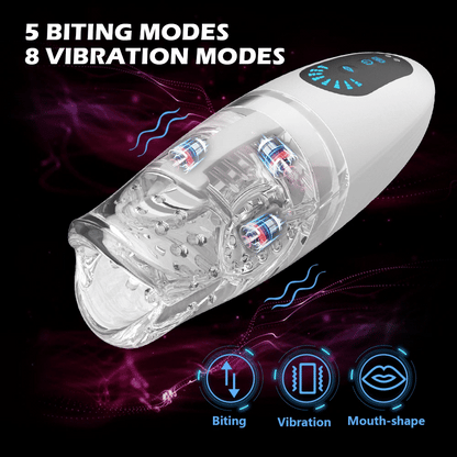 Automatic Toy for Men Oral Pleasure Device Vibrator 55 Characters